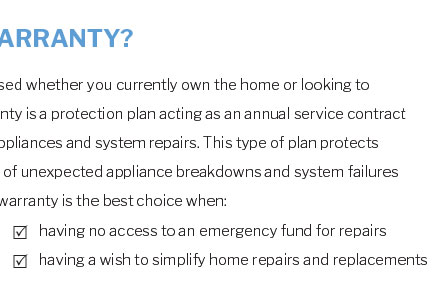 what does home warranty cover